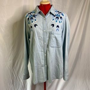 Rails chambray button down